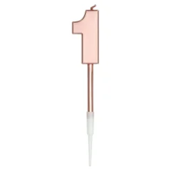 Tårtljus Roséguld Metallic