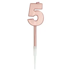 Tårtljus Roséguld Metallic