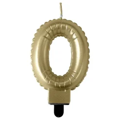 Tårtljus Sifferballong Guld