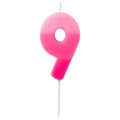 Tårtljus Siffra Rosa