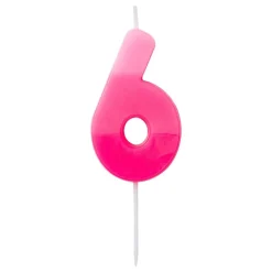 Tårtljus Siffra Rosa