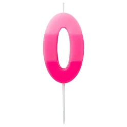 Tårtljus Siffra Rosa