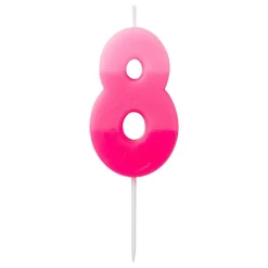 Tårtljus Siffra Rosa