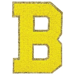 Tygmärke Bokstav Gul