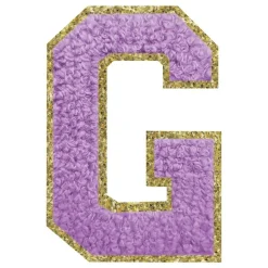 Tygmärke Bokstav Lila
