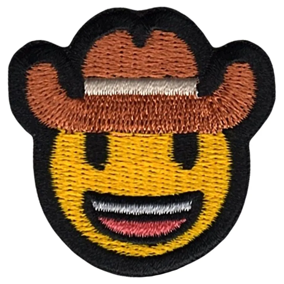 Tygmärke Emoji Cowboy