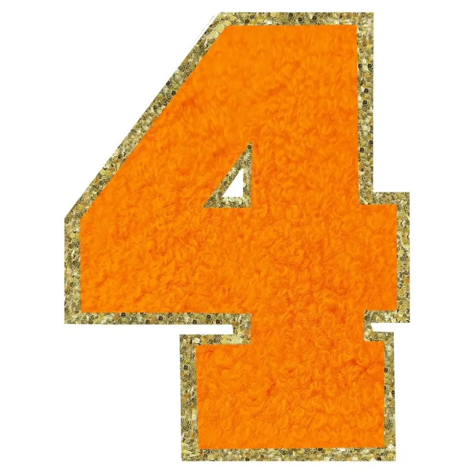 Tygmärke Siffra Orange