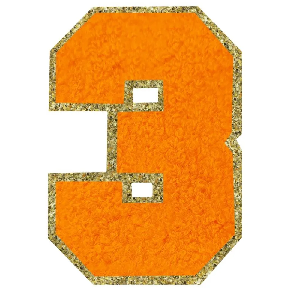 Tygmärke Siffra Orange