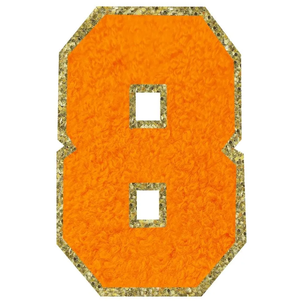 Tygmärke Siffra Orange