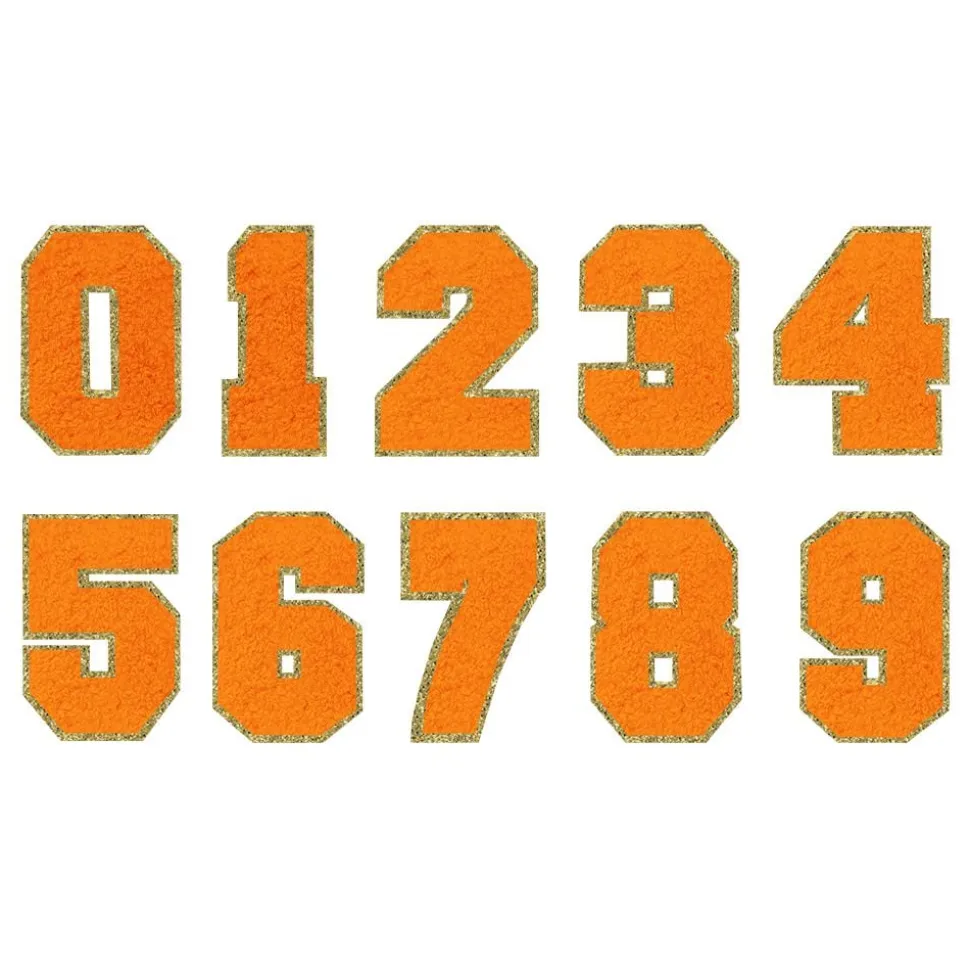 Tygmärke Siffra Orange