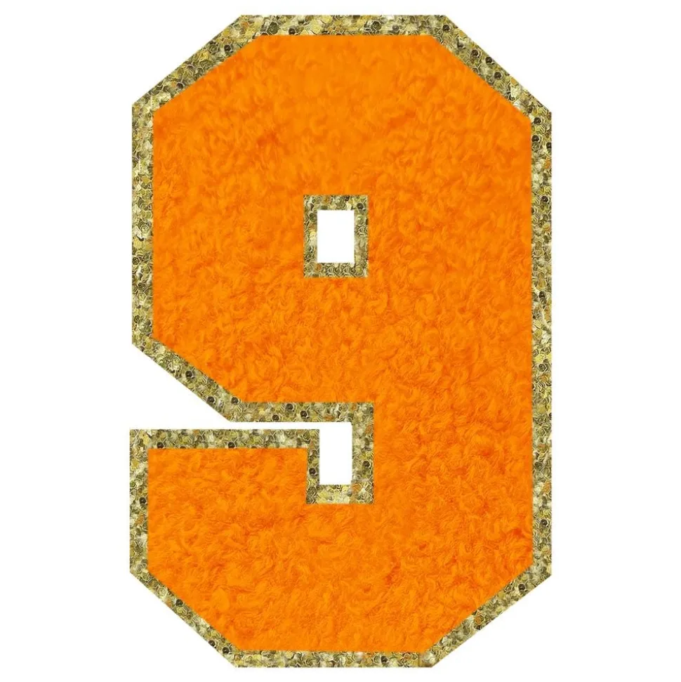Tygmärke Siffra Orange