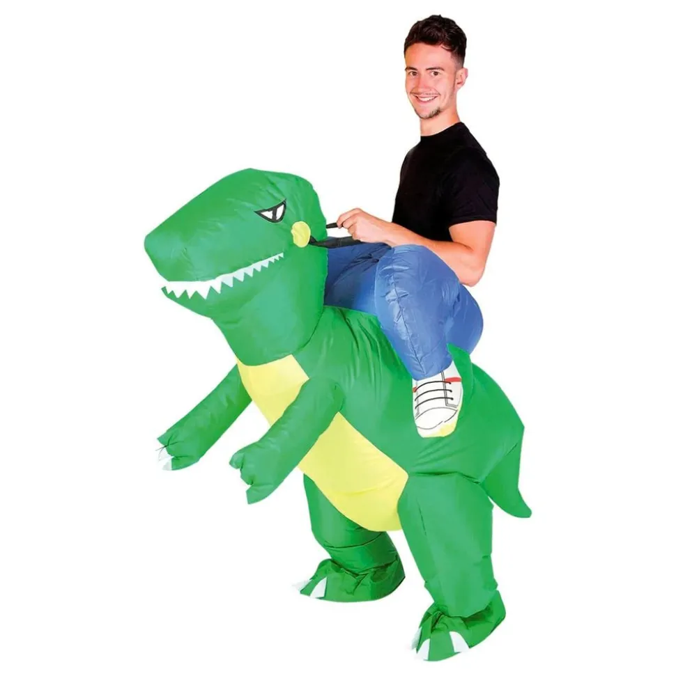 Uppblåsbar Ridande Dinosaurie Maskeraddräkt