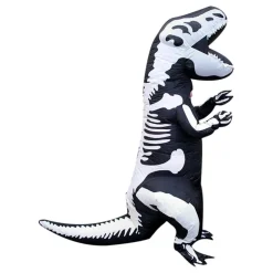 Uppblåsbar T-Rex Skelett Maskeraddräkt