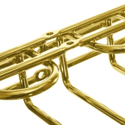 Väggmonterat Vinglasrack Guld