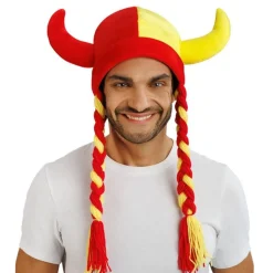 Vikingahjälm Spanien med Flätor