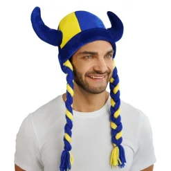 Vikingahjälm Sverige med Flätor