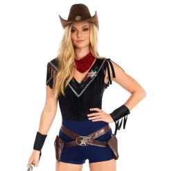 Vilda Västern Sheriff Deluxe Maskeraddräkt