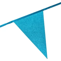 Vimpelgirlang Babyblå Glitter