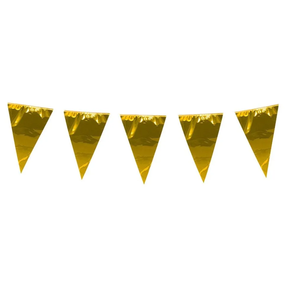 Vimpelgirlang Stor Metallic Guld