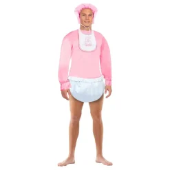 Vuxen Bebis Rosa Maskeraddräkt