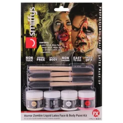 Zombie Flytande Latex Ansikts- & Kroppsfärg Kit