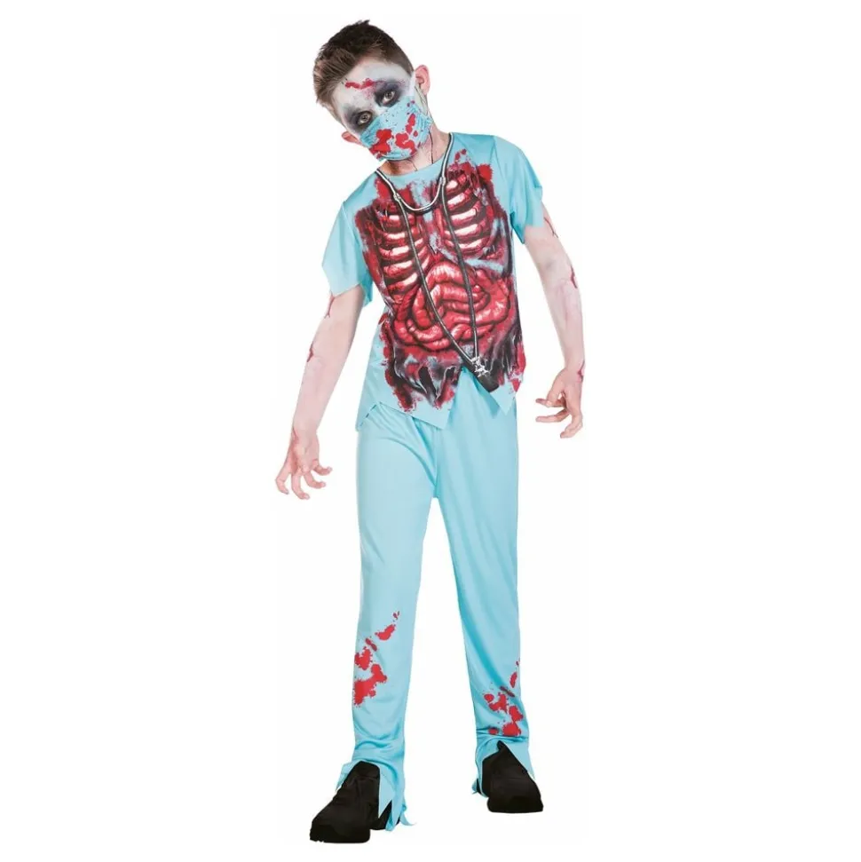 Zombie Kirurg Barn Maskeraddräkt